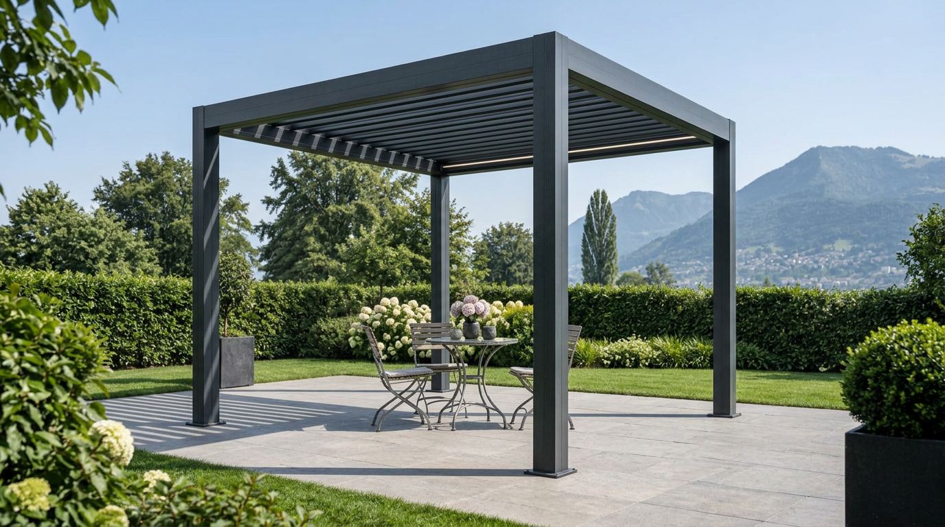 AERA 300 freistehende Aluminium-Pergola 3 × 3 m