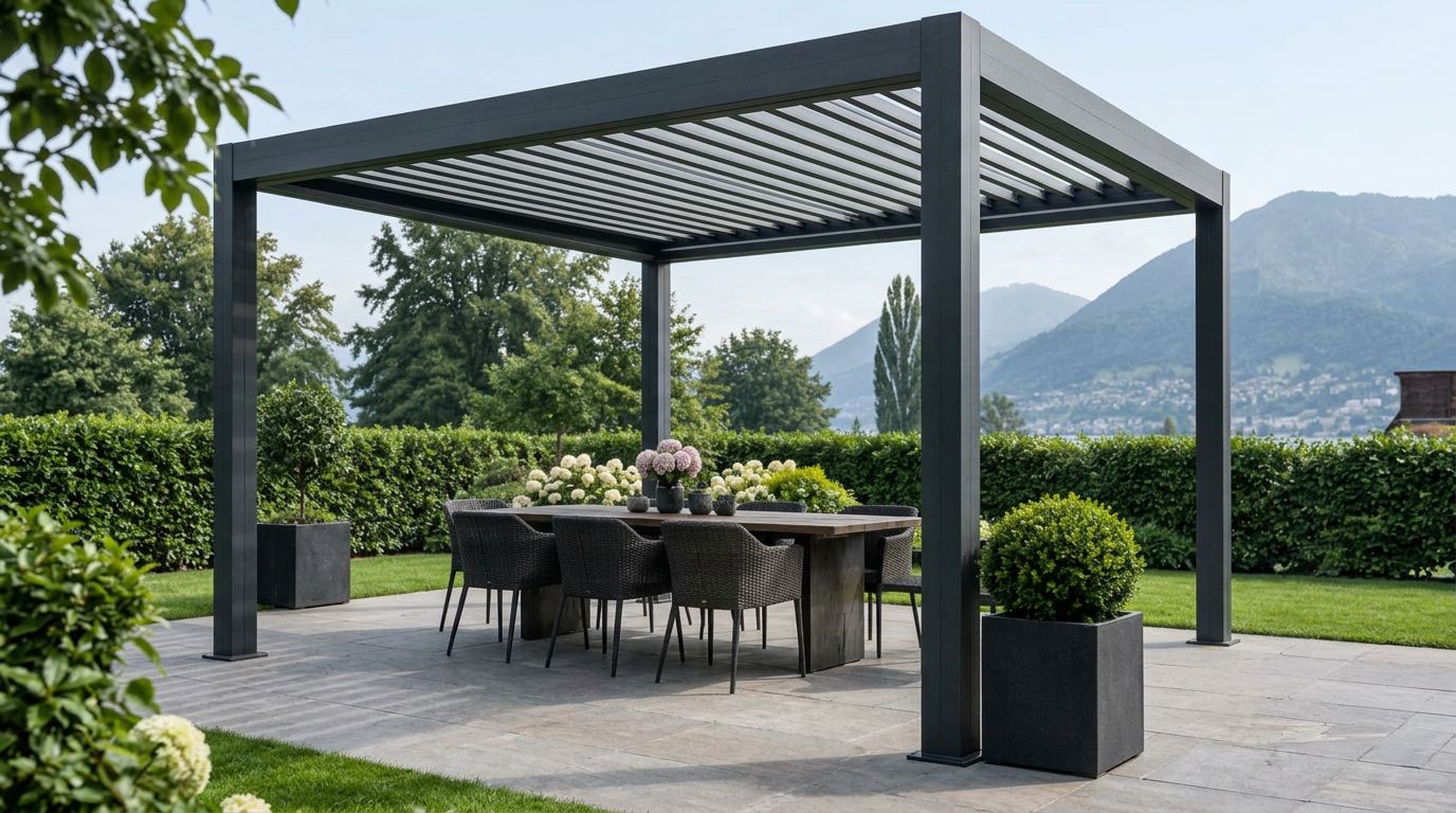 AERA 400 freistehende Aluminium-Pergola 3 × 4 m